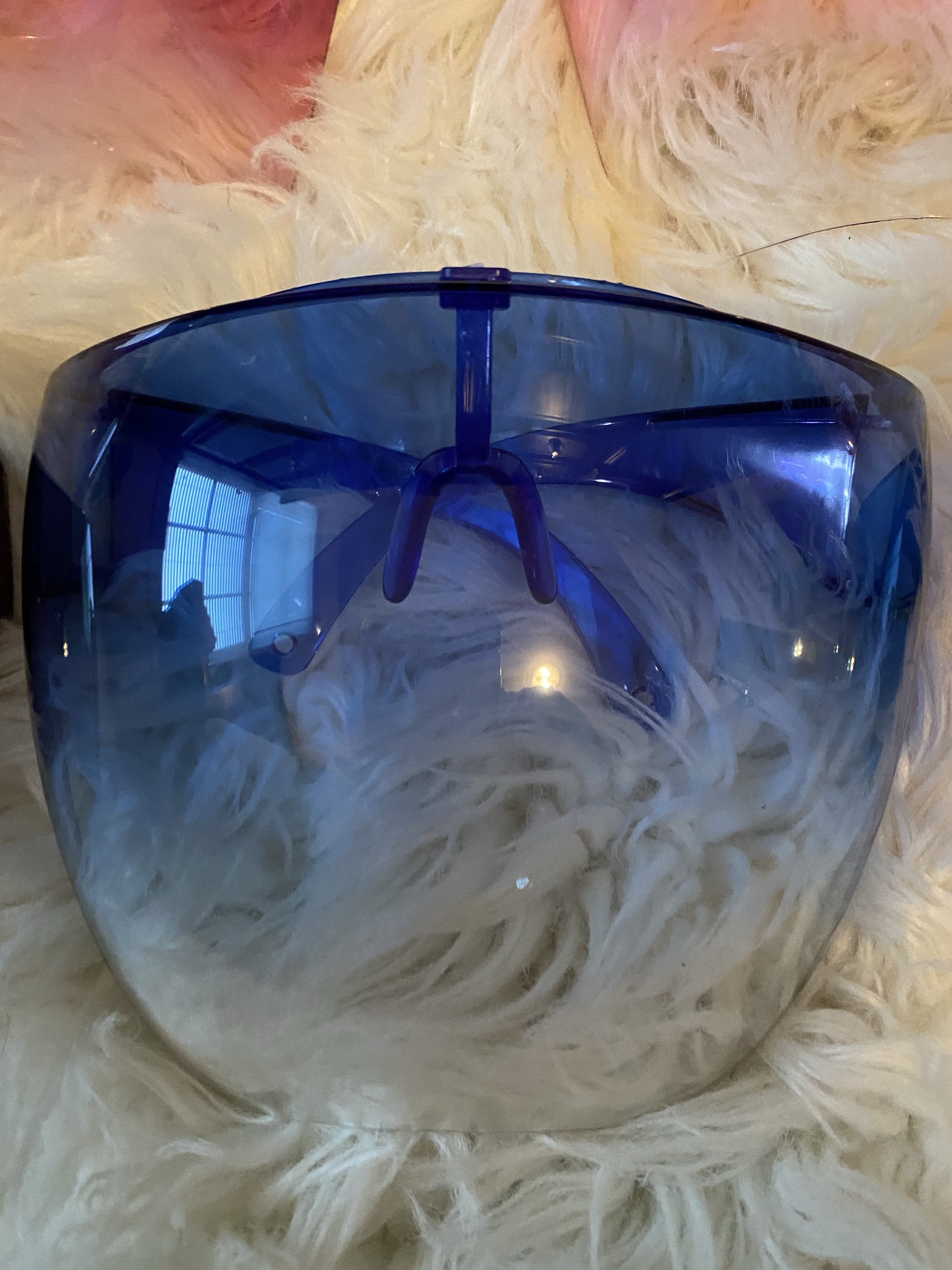 royal blue dome face shield