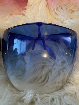 royal blue dome face shield